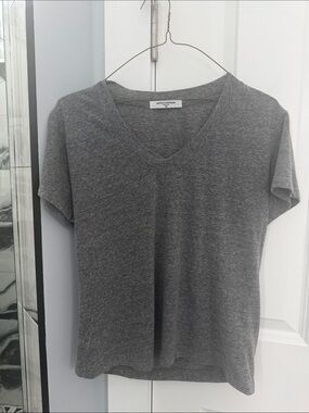 perfectwhitetee Women's Short Sleeve V-Neck Tee - Heather Gray